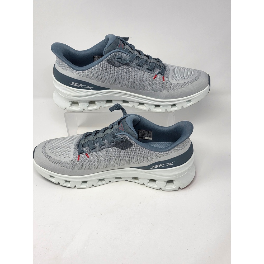 Skechers Hands Free Slip-ins Glide-Step Altus Grey Blue Mens 10 233110 LGBL